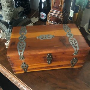 Cedar Jewelry Trinket Box Chest